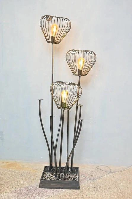 Beautiful Black Stand Flower Floor Lamp decorative ceiling fixture