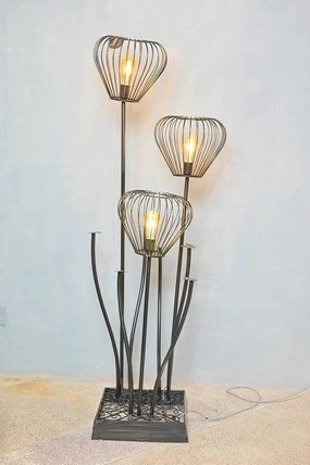 Beautiful Black Stand Flower Floor Lamp decorative ceiling fixture