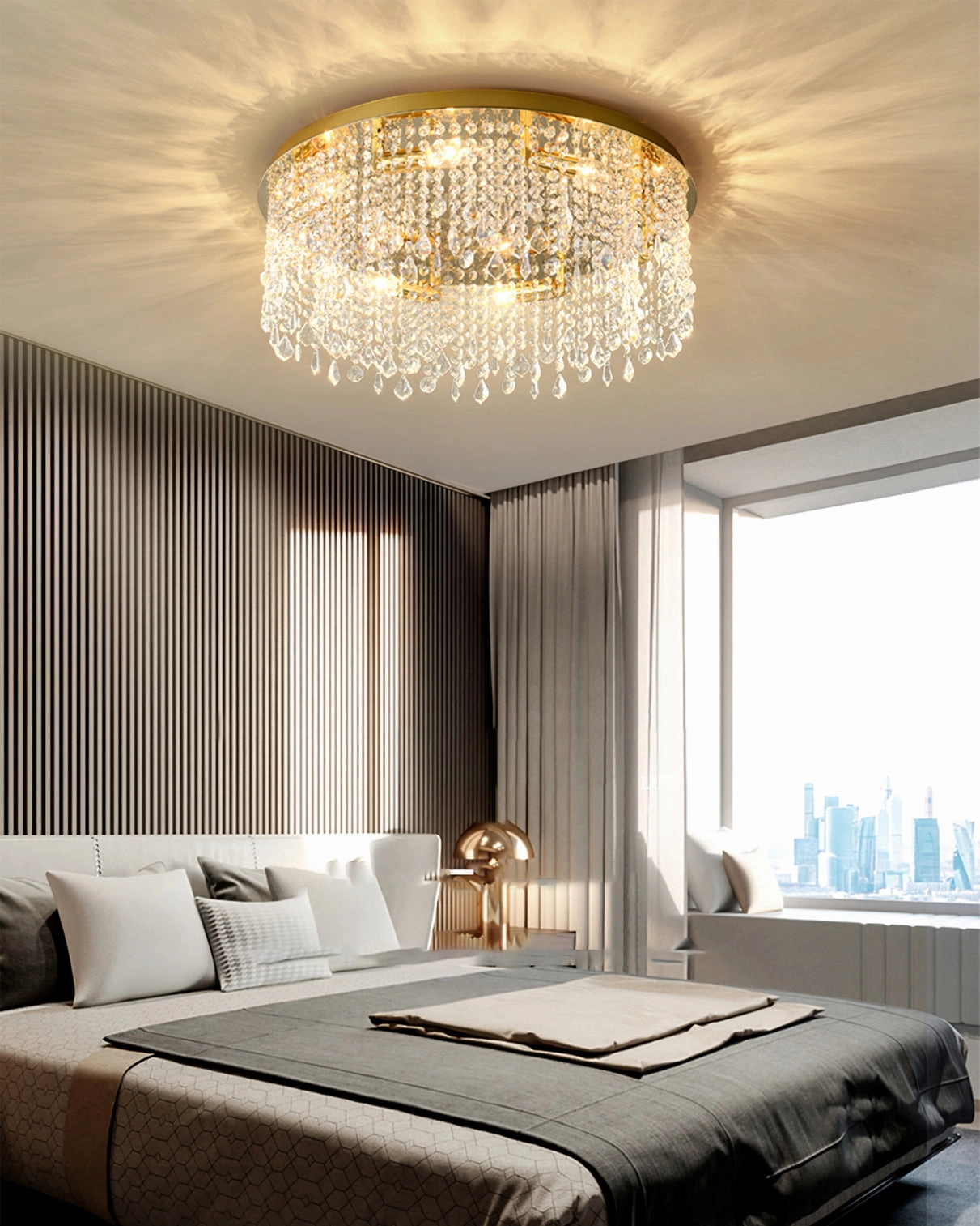 Beirio Crystal Ceiling Lamp