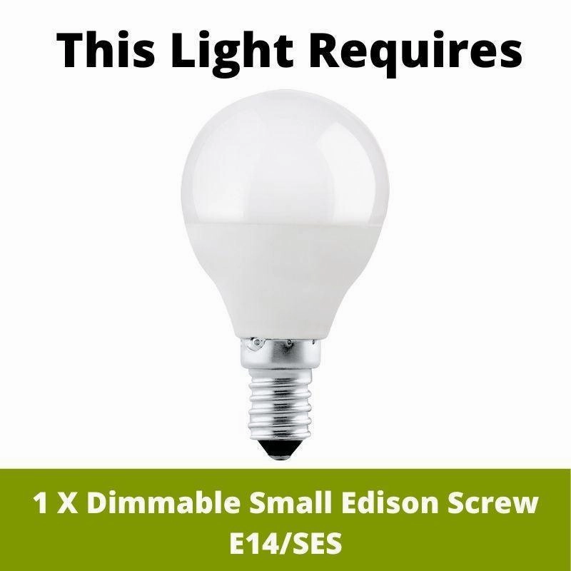 Belvue 1 Light Chrome Bathroom Wall Light, Clear Globe Shade