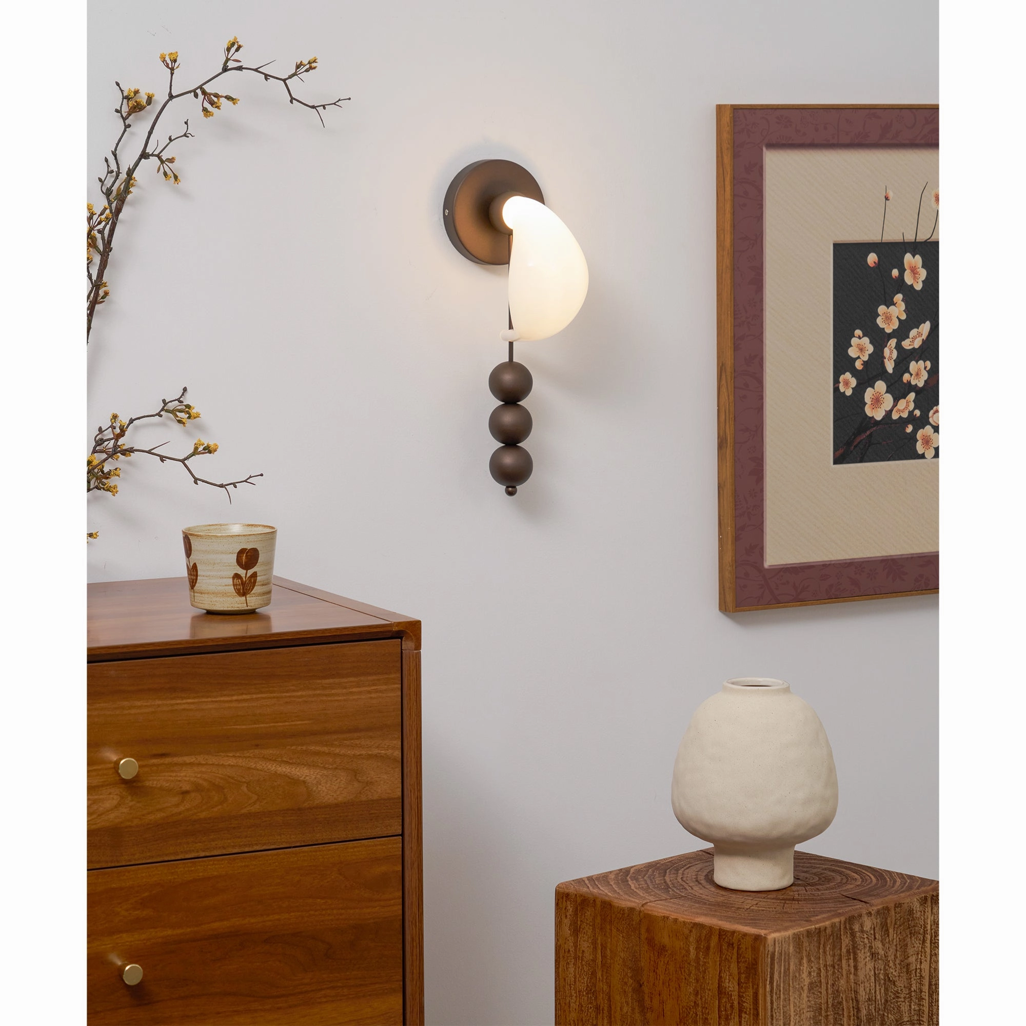 Bent Glass Wall Light