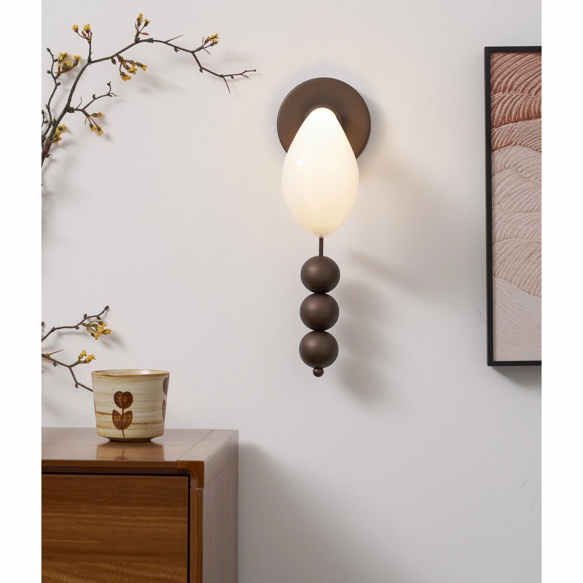 Bent Glass Wall Light