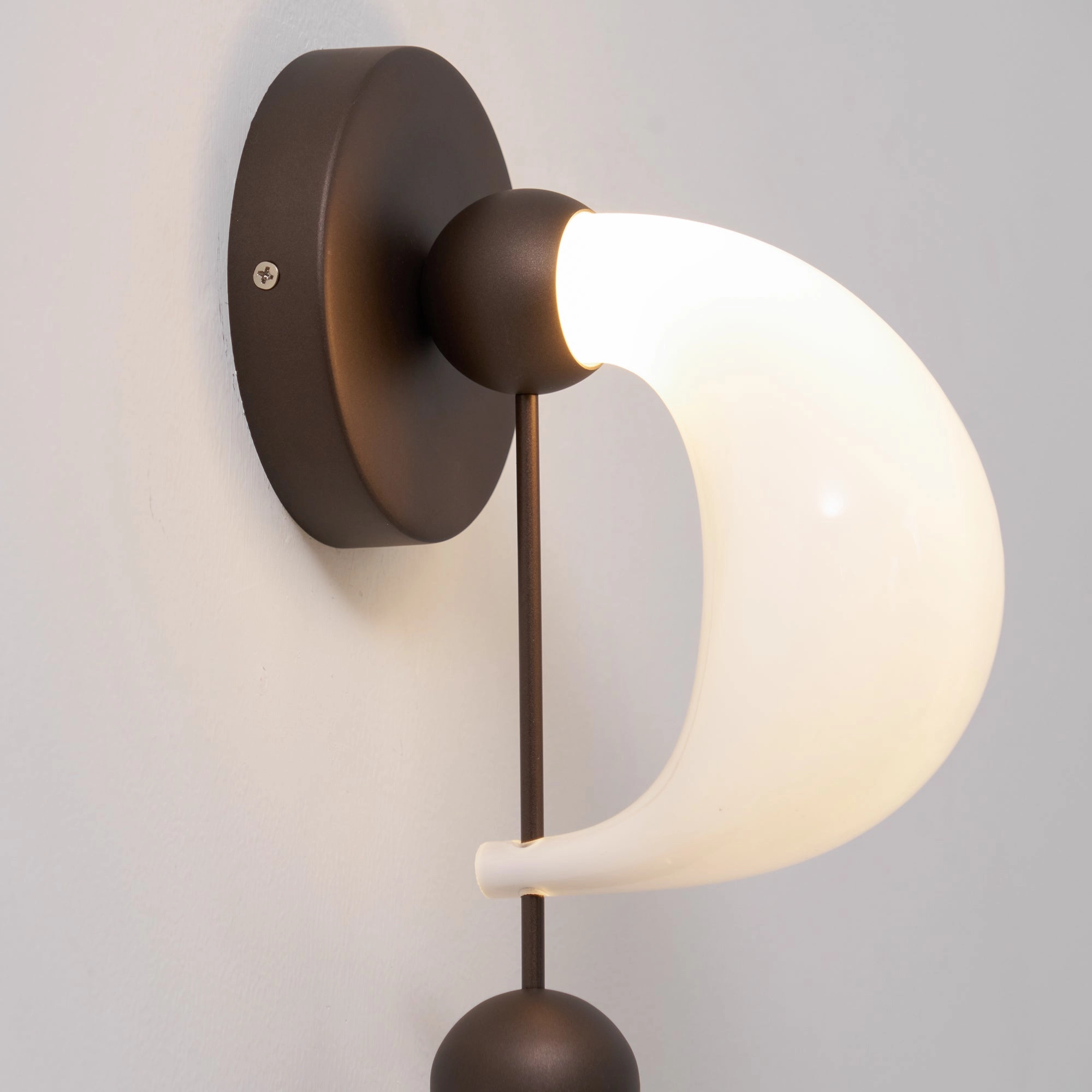 Bent Glass Wall Light