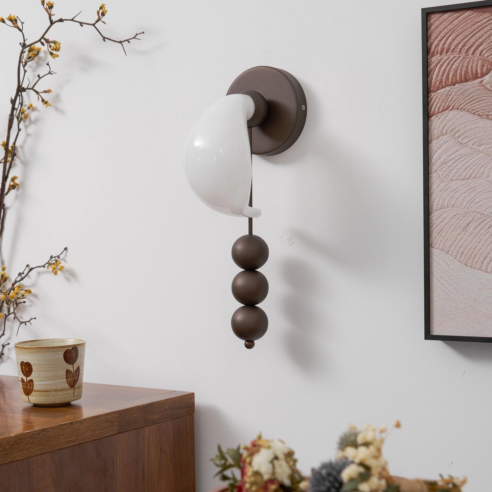 Bent Glass Wall Light