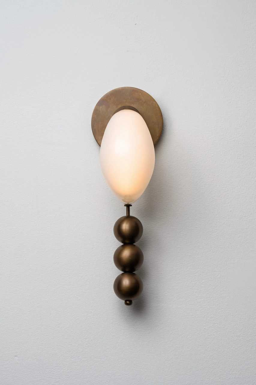 Bent Glass Wall Light