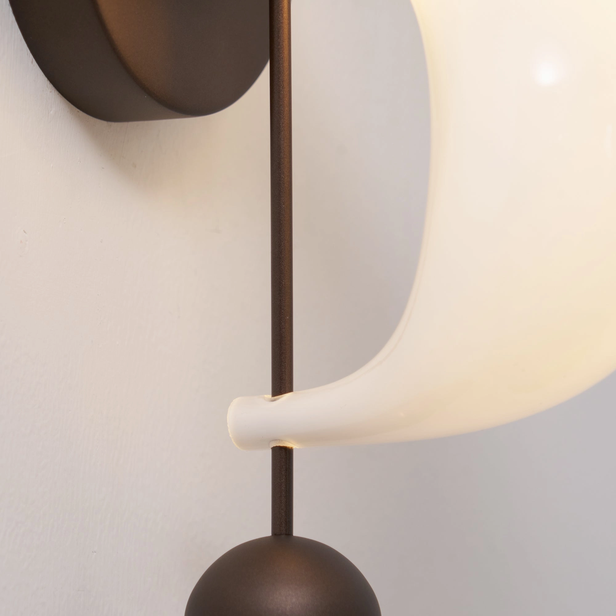 Bent Glass Wall Light