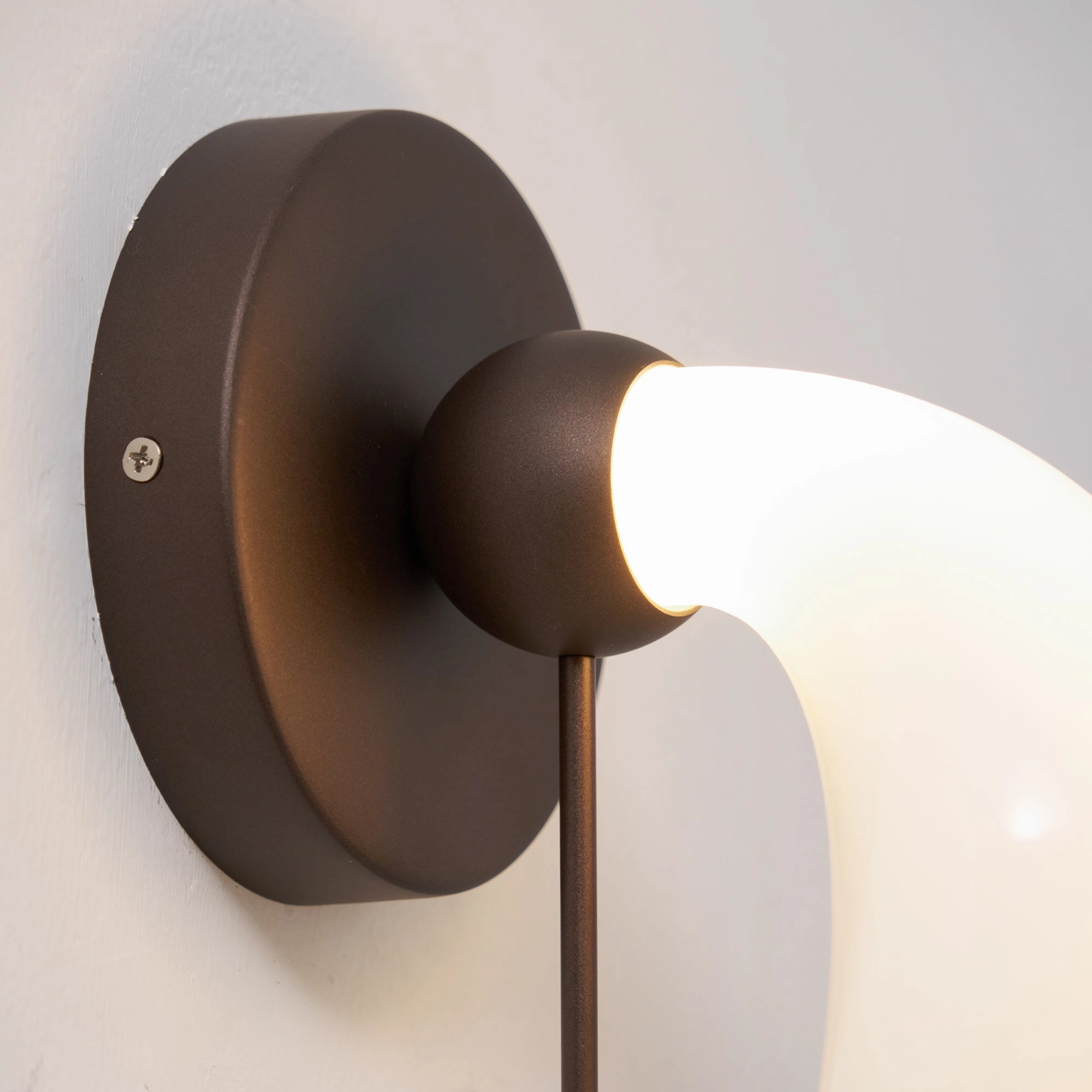 Bent Glass Wall Light