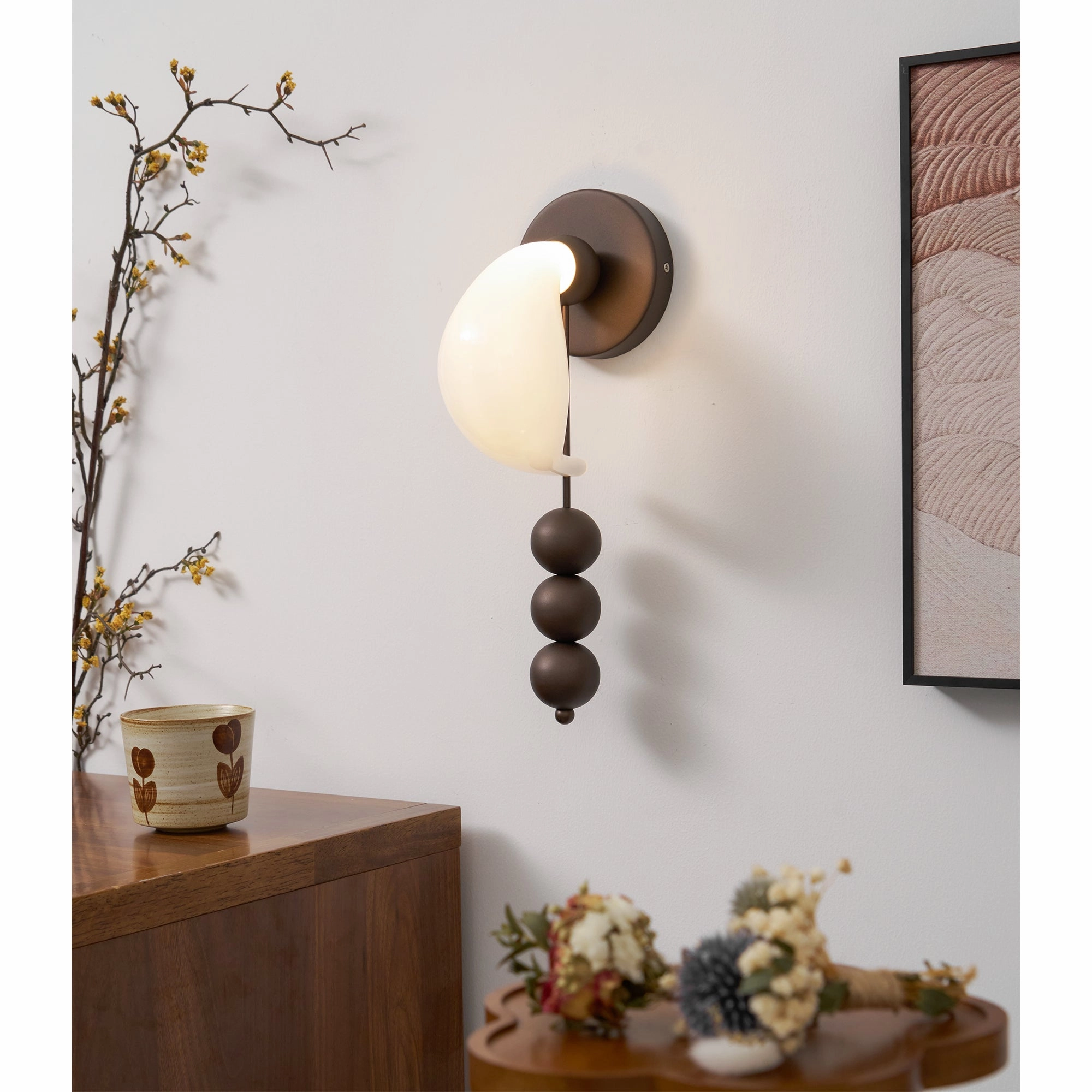 Bent Glass Wall Light