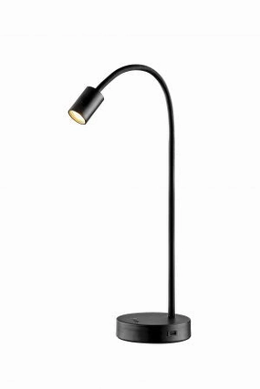 BIANCA BORDLAMPE MAT SORT indoor LED wall lamp