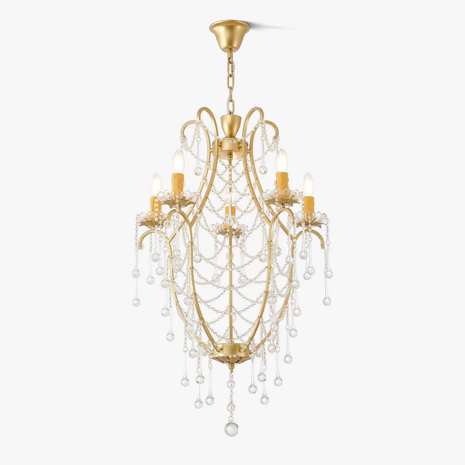 Birdcage Chandelier minimalist reading light