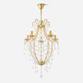 Birdcage Chandelier minimalist reading light