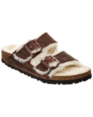 Birkenstock Arizona Narrow Leather & Shearling Sandal