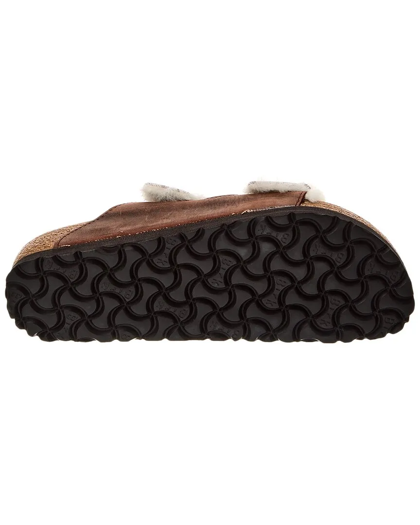 Birkenstock Arizona Narrow Leather & Shearling Sandal