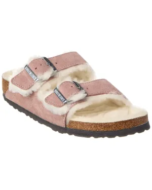 Birkenstock Arizona Narrow Suede & Shearling Sandal