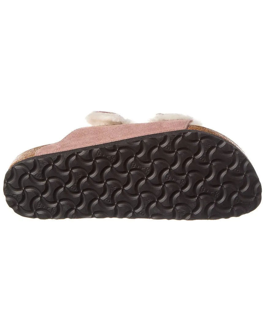 Birkenstock Arizona Narrow Suede & Shearling Sandal