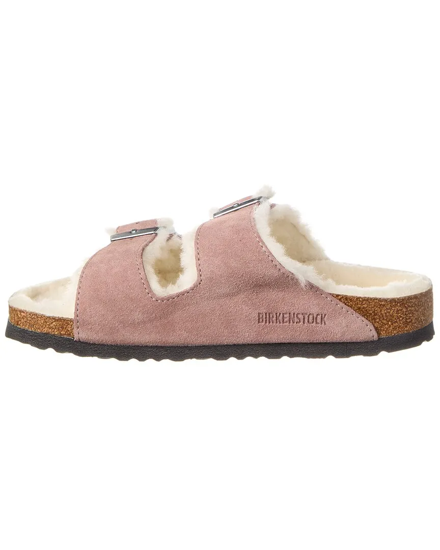 Birkenstock Arizona Narrow Suede & Shearling Sandal