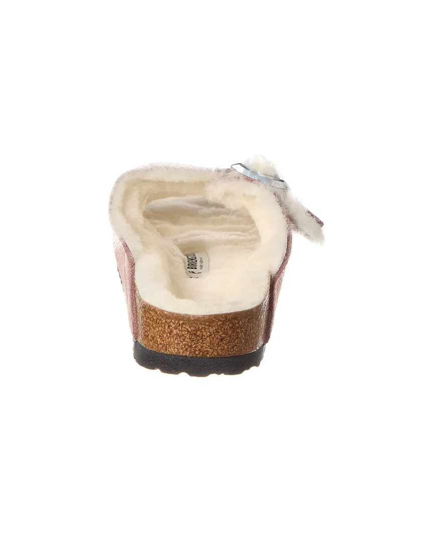 Birkenstock Arizona Narrow Suede & Shearling Sandal