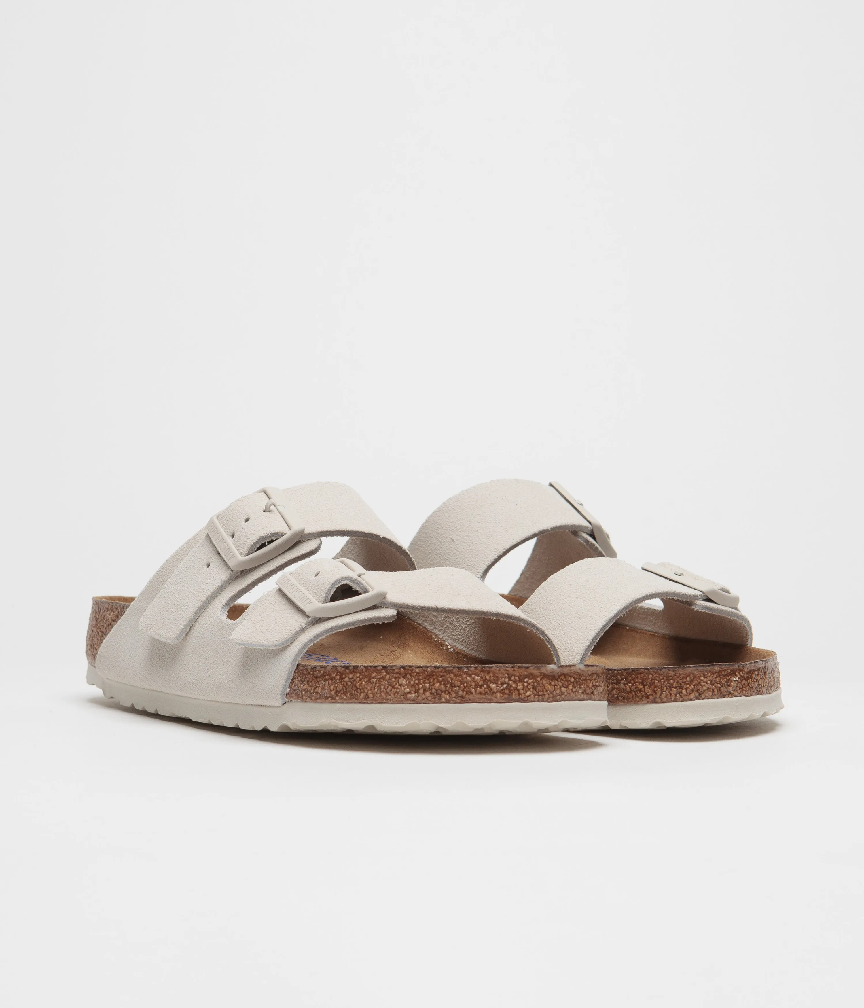 Birkenstock Arizona SFB Sandals - Antique White Birkenstock Shoes