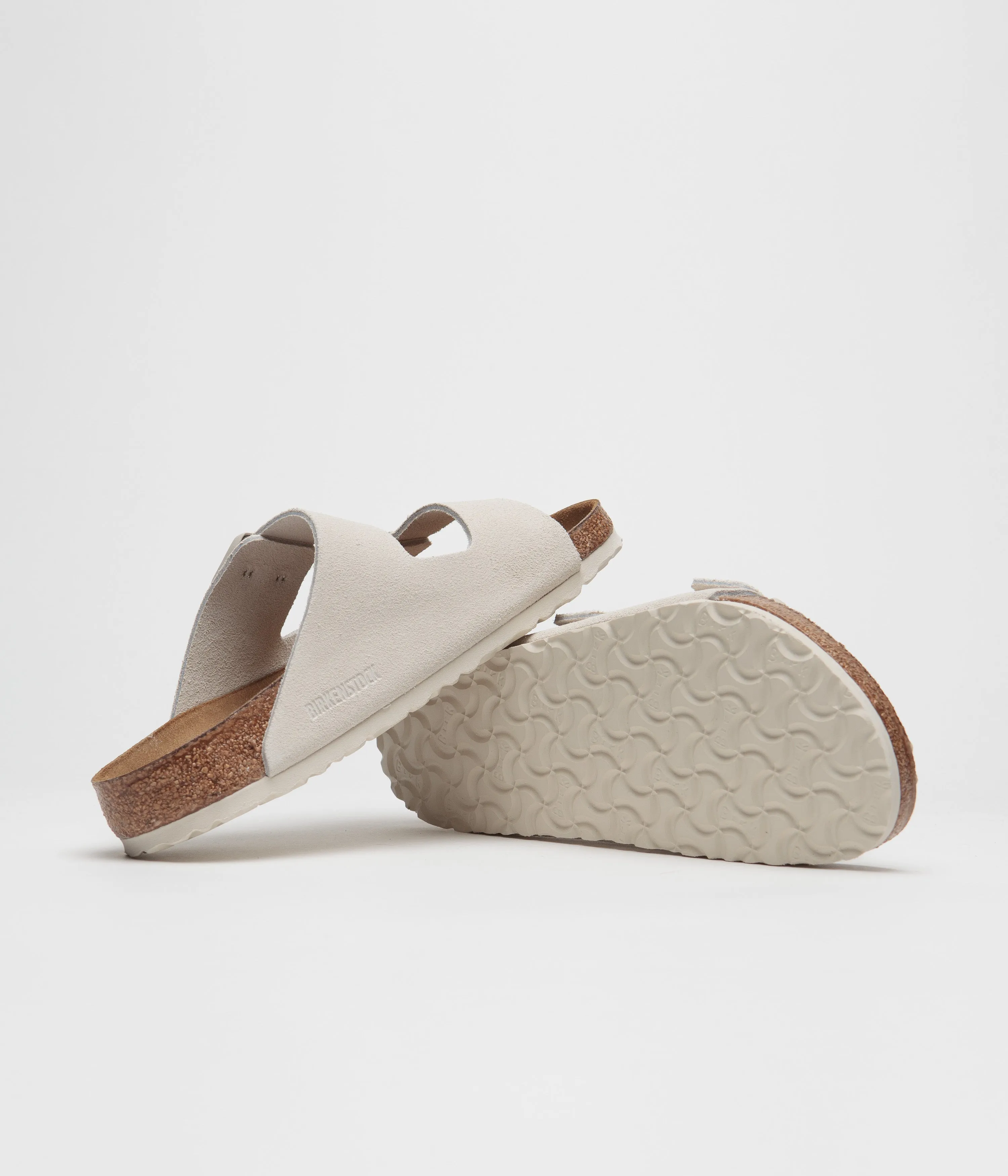 Birkenstock Arizona SFB Sandals - Antique White Birkenstock Shoes
