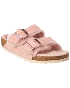 Birkenstock Arizona Suede & Shearling Sandal
