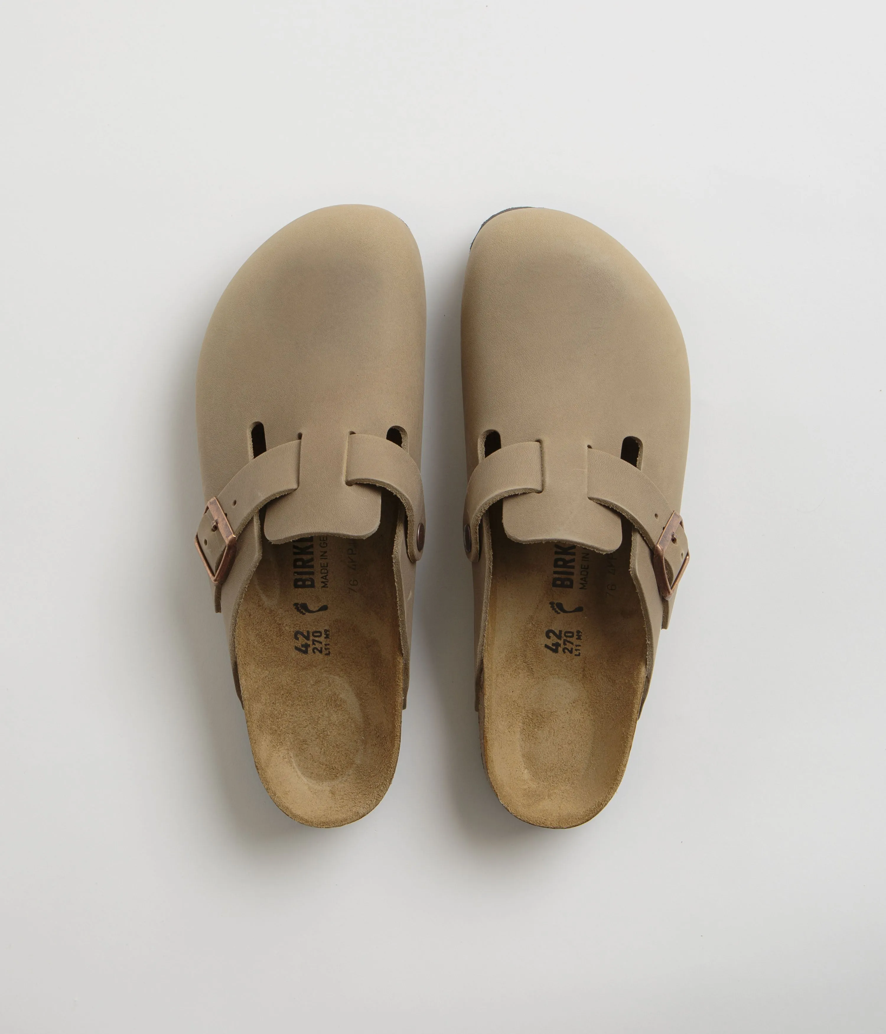 Birkenstock Boston Narrow Sandals - Tobacco Brown Birkenstock Shoes