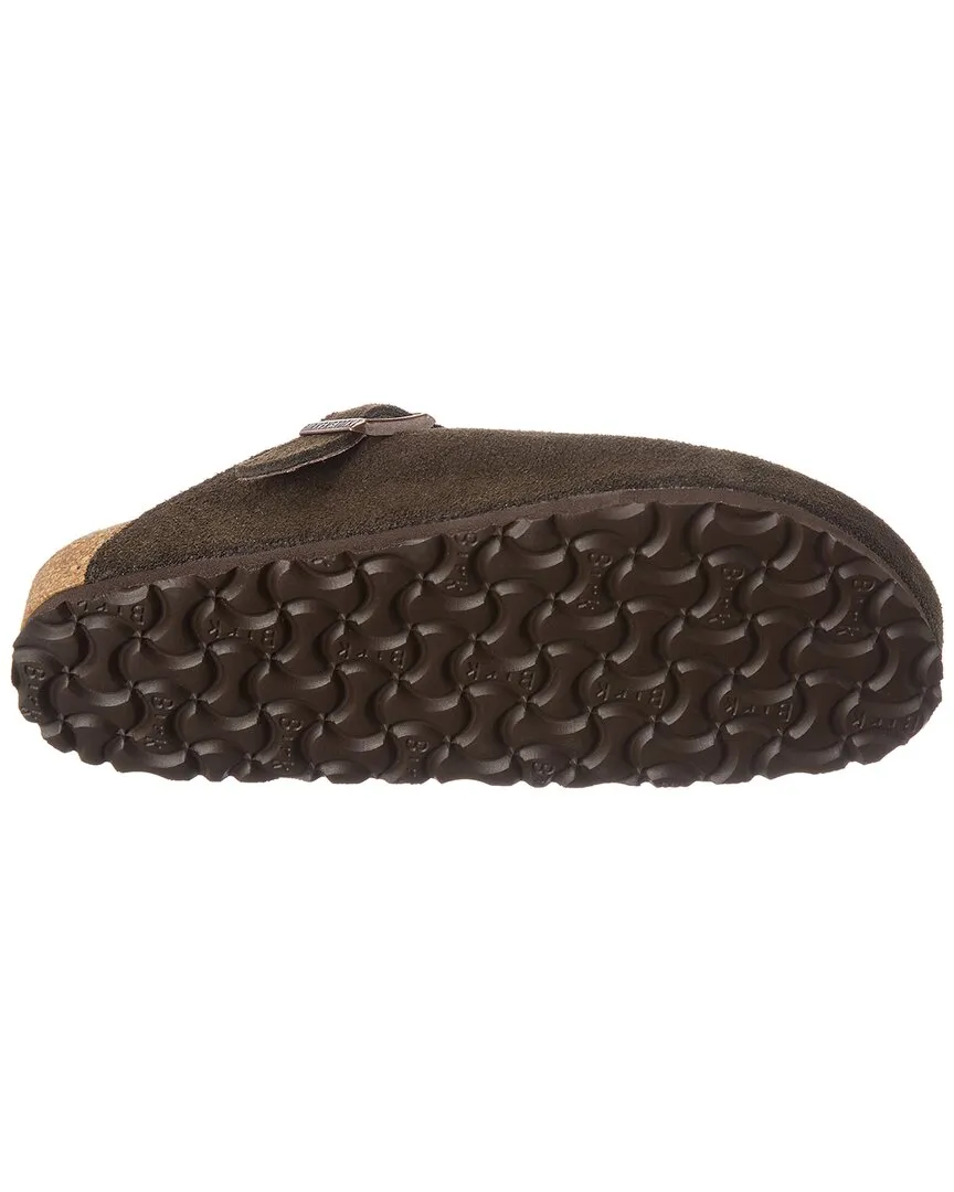 Birkenstock Boston Suede & Shearling Narrow Mule