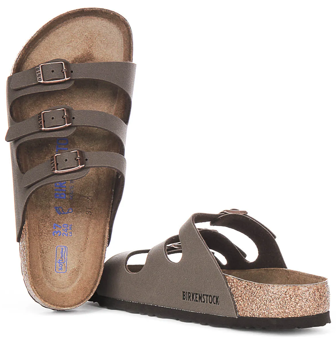 Birkenstock Florida Soft Footbed In Moca | Regular Fit Shoes Birkenstock