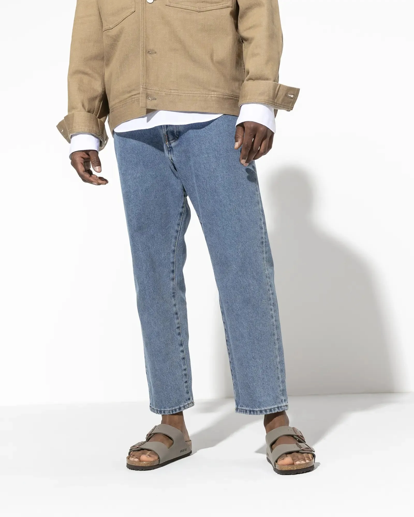 Birkenstock Shoes Arizona Birko Flor Sandals in Stone