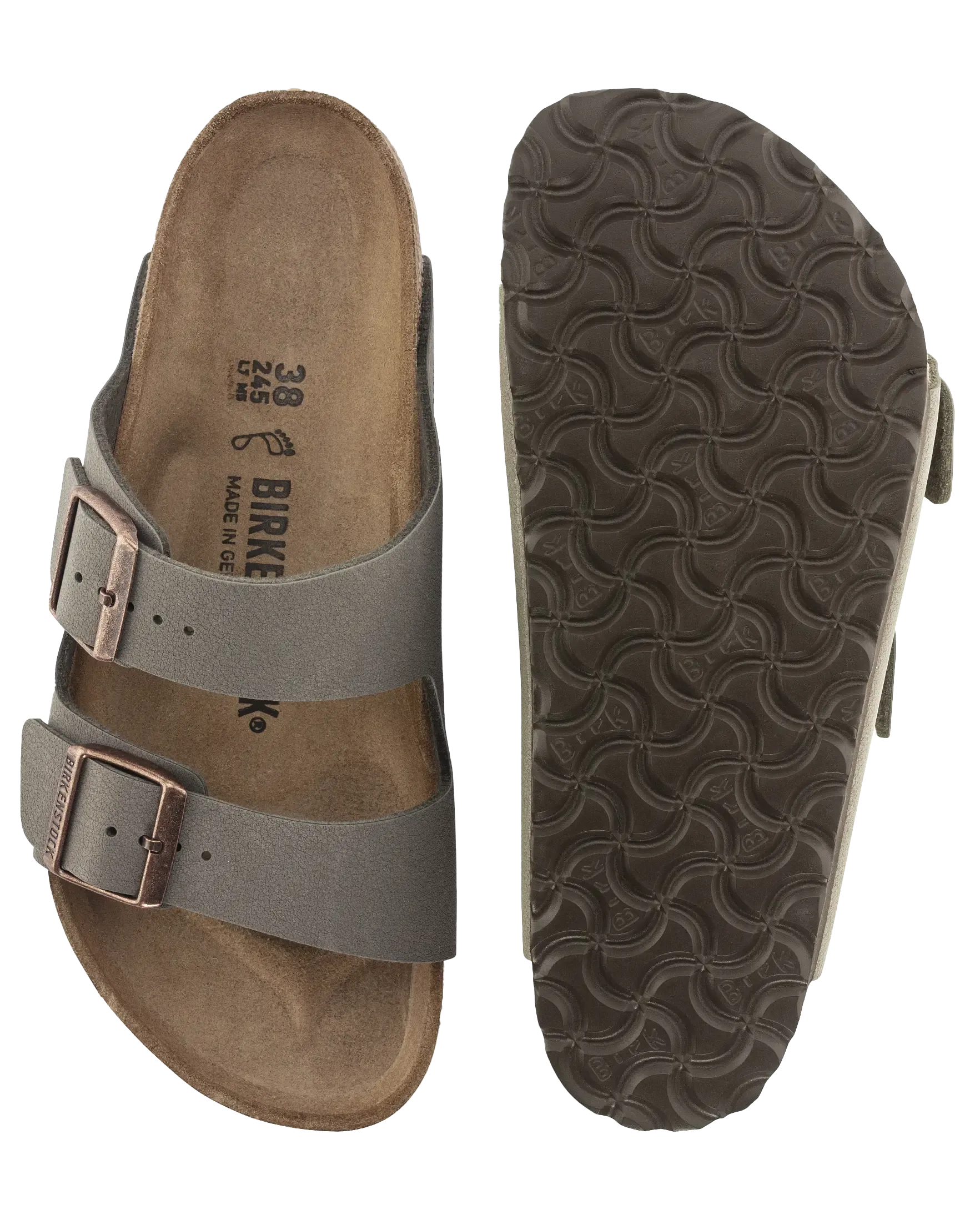 Birkenstock Shoes Arizona Birko Flor Sandals in Stone