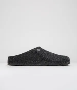 Birkenstock Zermatt Felt Slippers - Anthracite Birkenstock Shoes