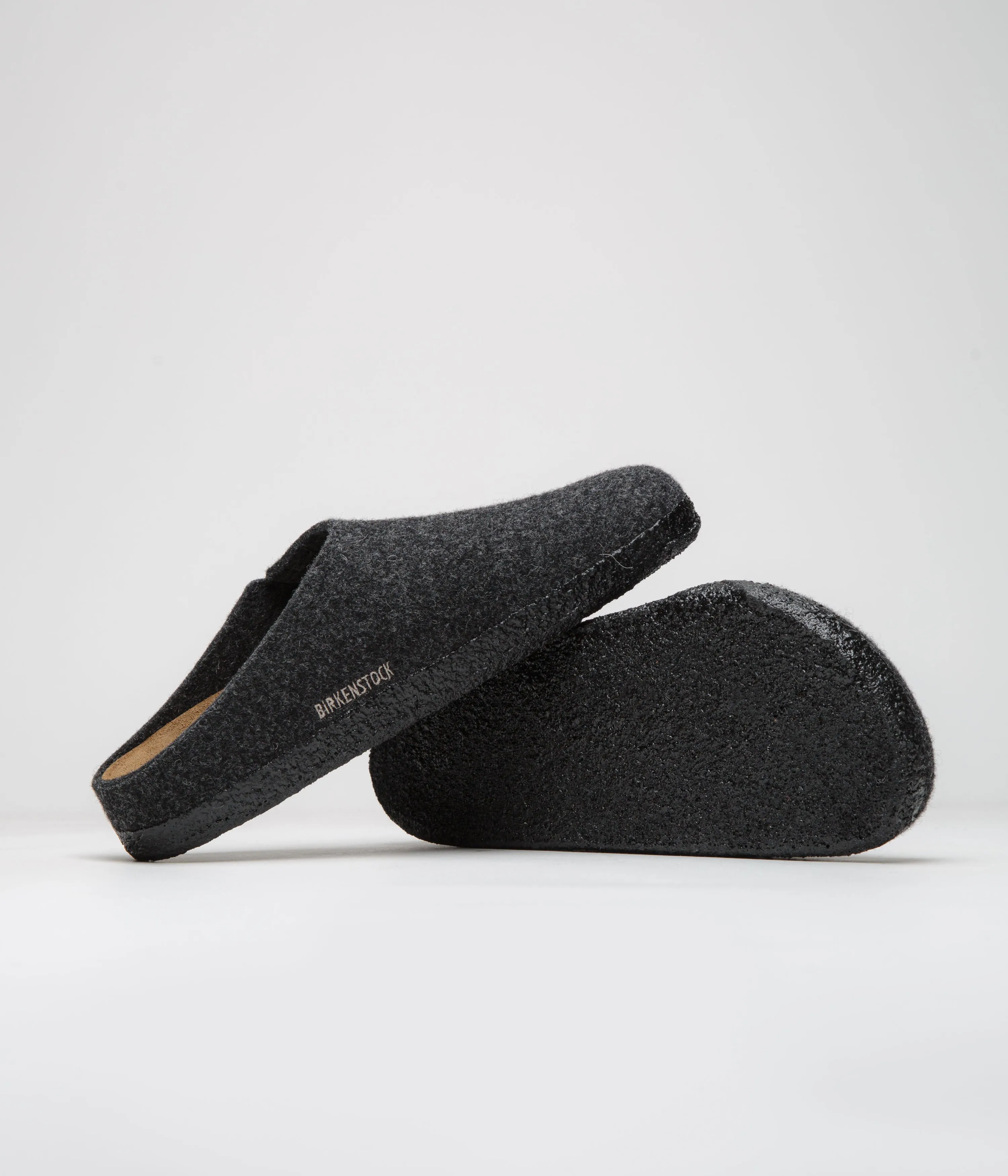 Birkenstock Zermatt Felt Slippers - Anthracite Birkenstock Shoes