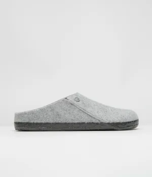 Birkenstock Zermatt Felt Slippers - Light Grey Birkenstock Shoes