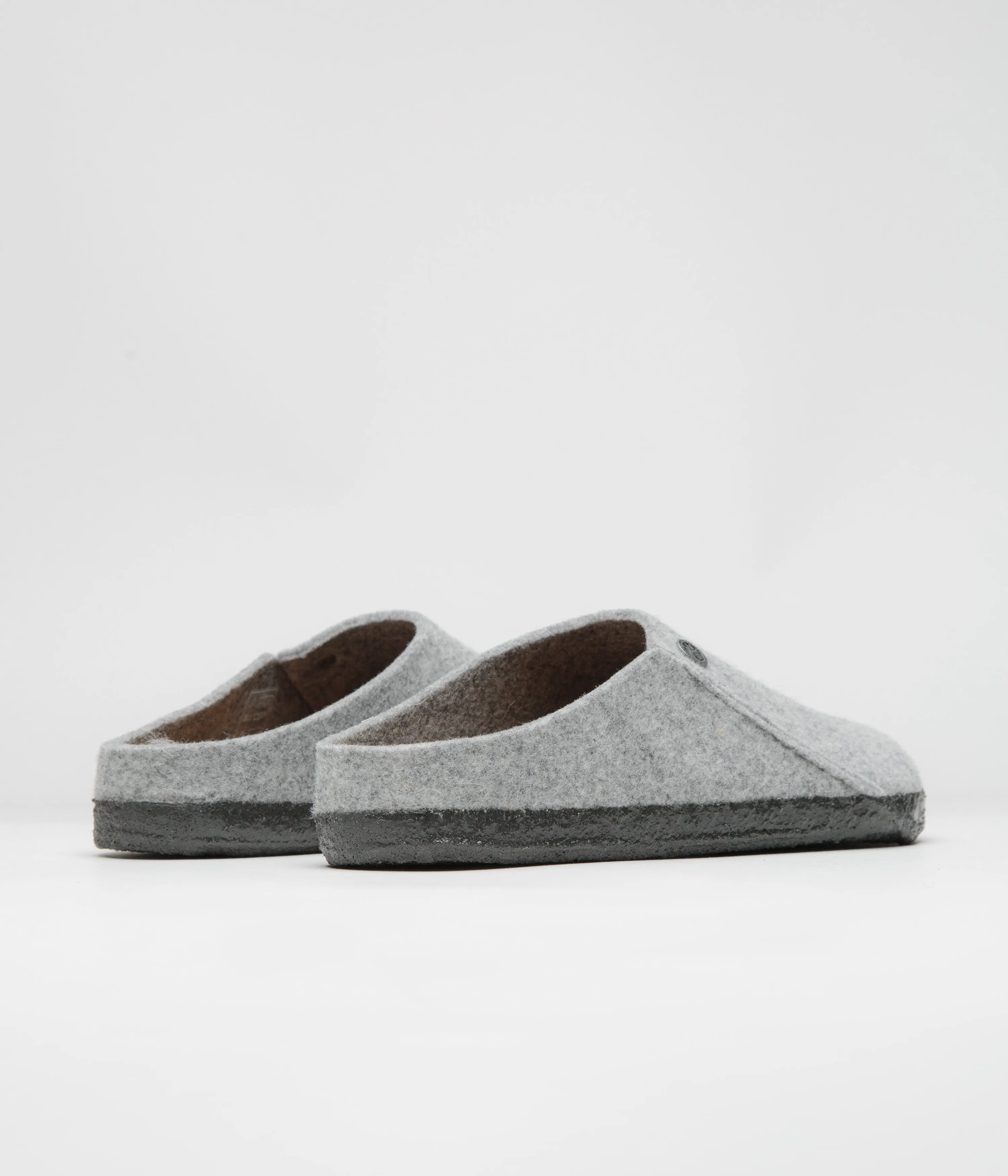Birkenstock Zermatt Felt Slippers - Light Grey Birkenstock Shoes