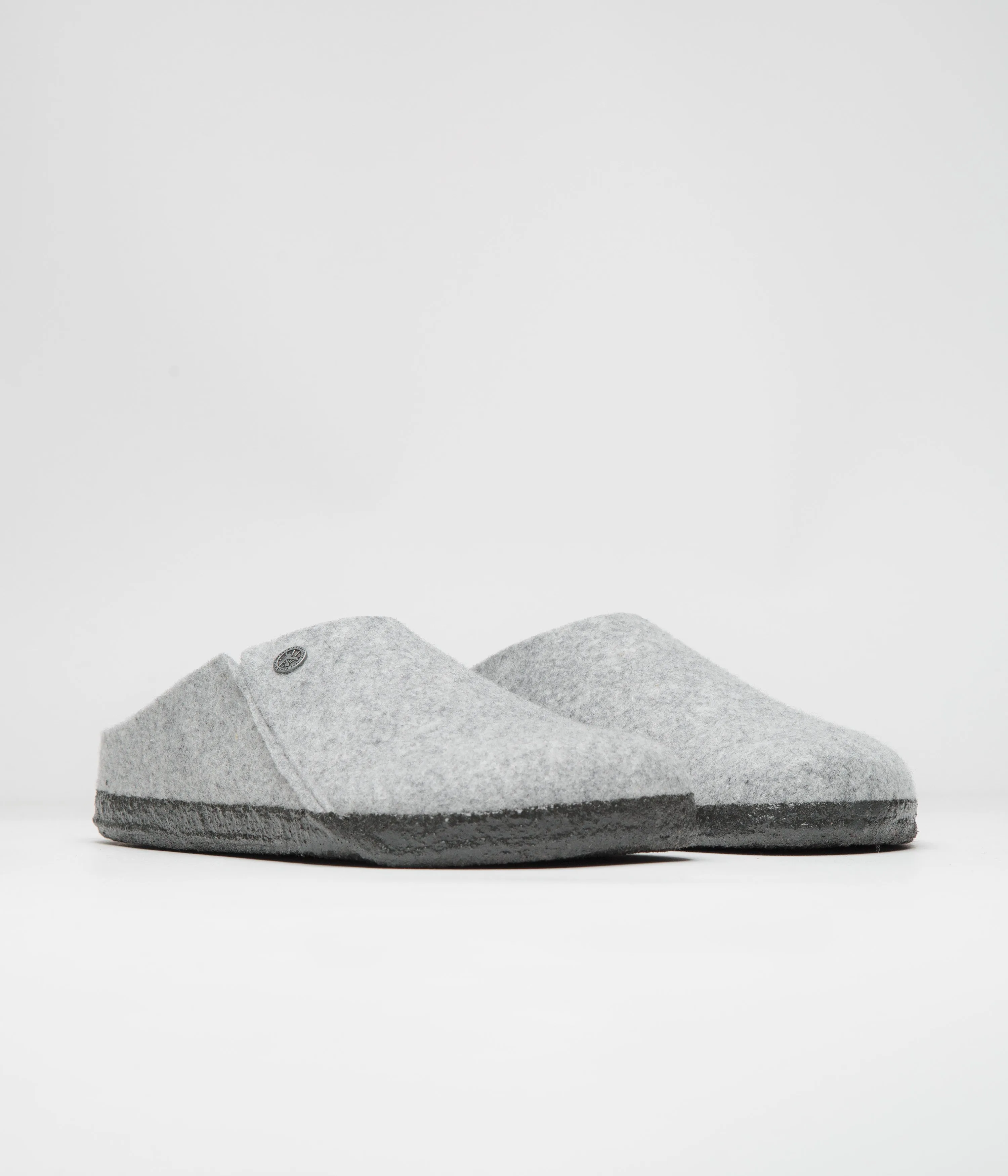 Birkenstock Zermatt Felt Slippers - Light Grey Birkenstock Shoes
