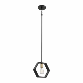 Bismarck Black 1 Light Mini Ceiling Pendant Light sleek LED ceiling lamp