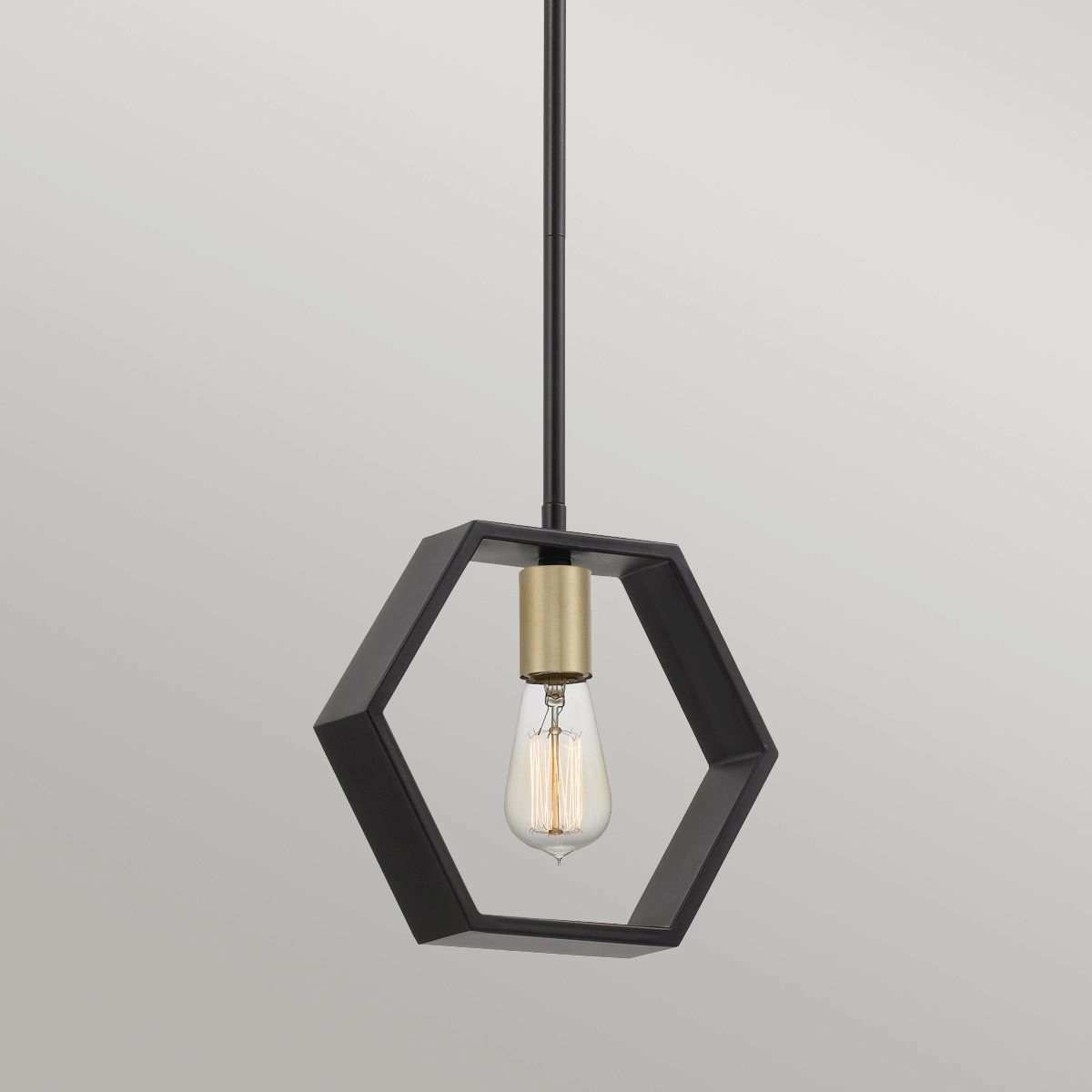 Bismarck Black 1 Light Mini Ceiling Pendant Light
