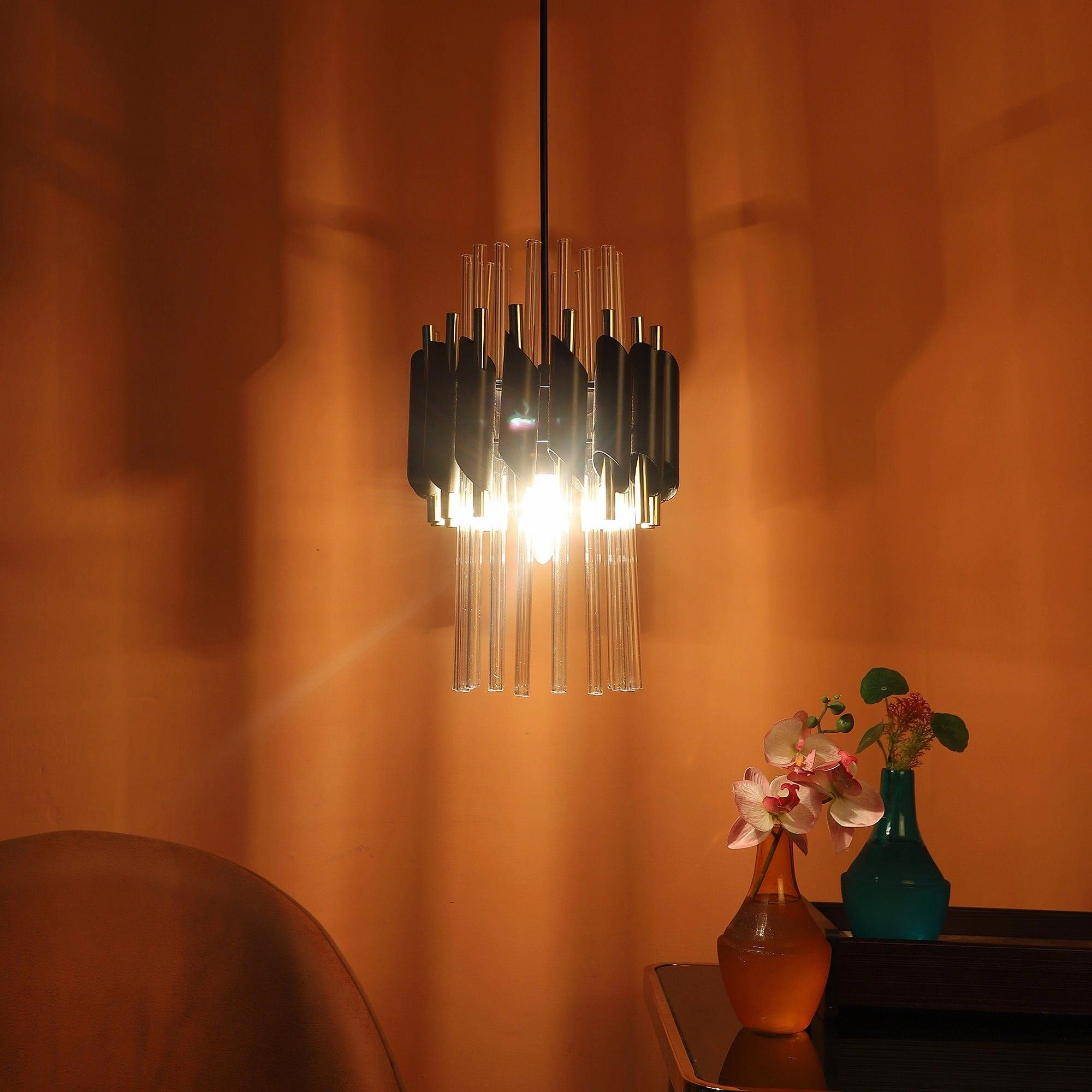 Black and Gold Metal Hanging Light decorative ceiling fixture