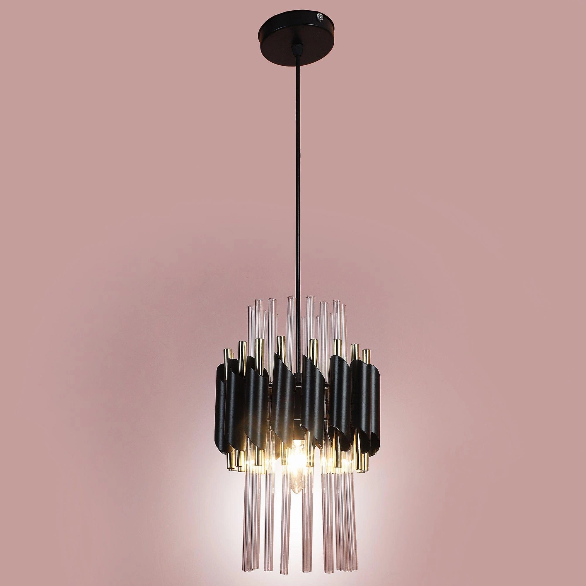 Black and Gold Metal Hanging Light