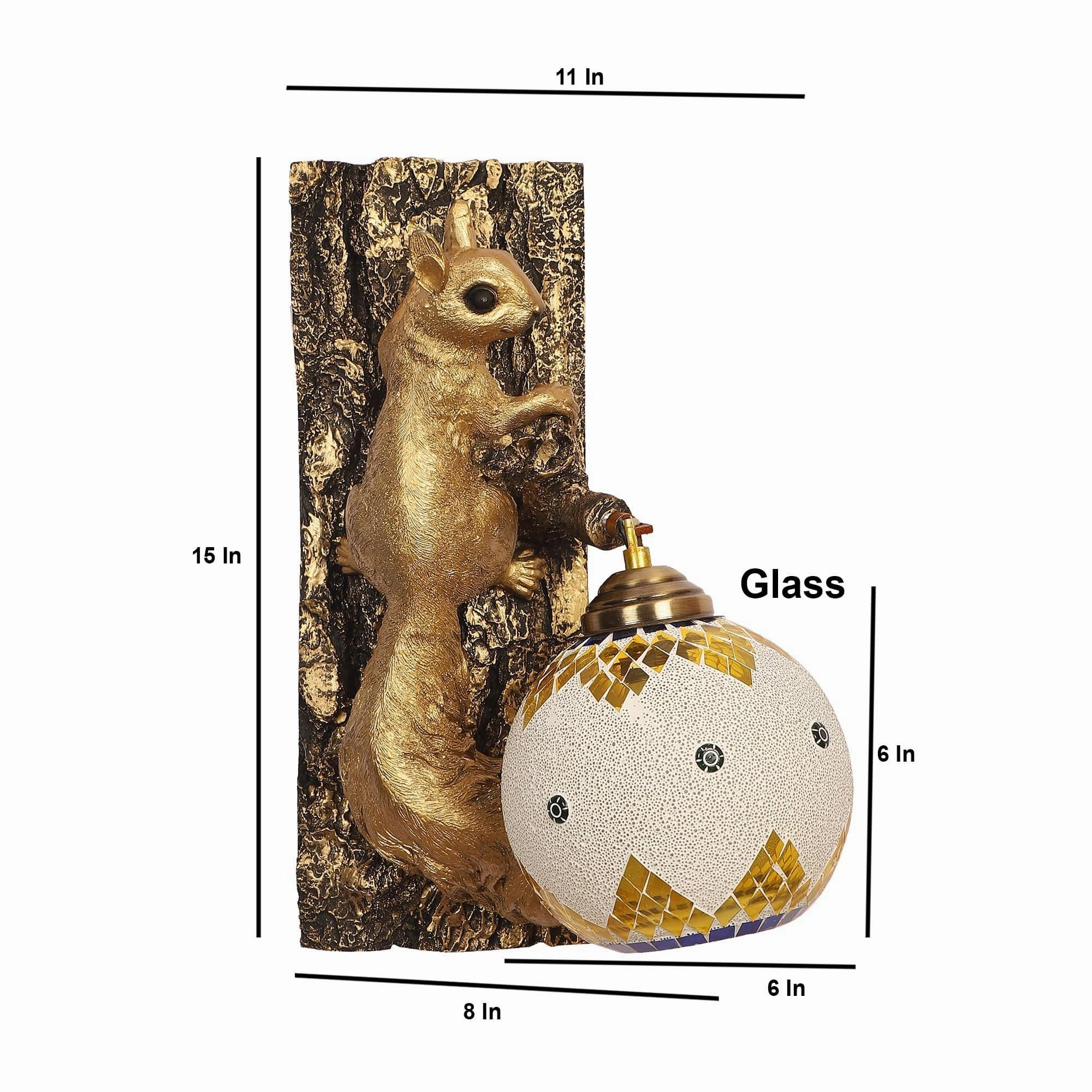 Black and Gold Wood Multicolor beautiful  Wall Lights