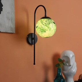 Black And Green Single Iron Wall Lights decorative ceiling fixture