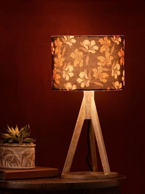 Black Flower Trio Wooden Lamp decorative ceiling fixture