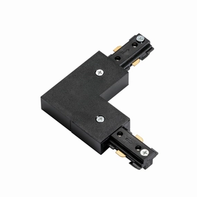 Black Track L Connector weatherproof garden light