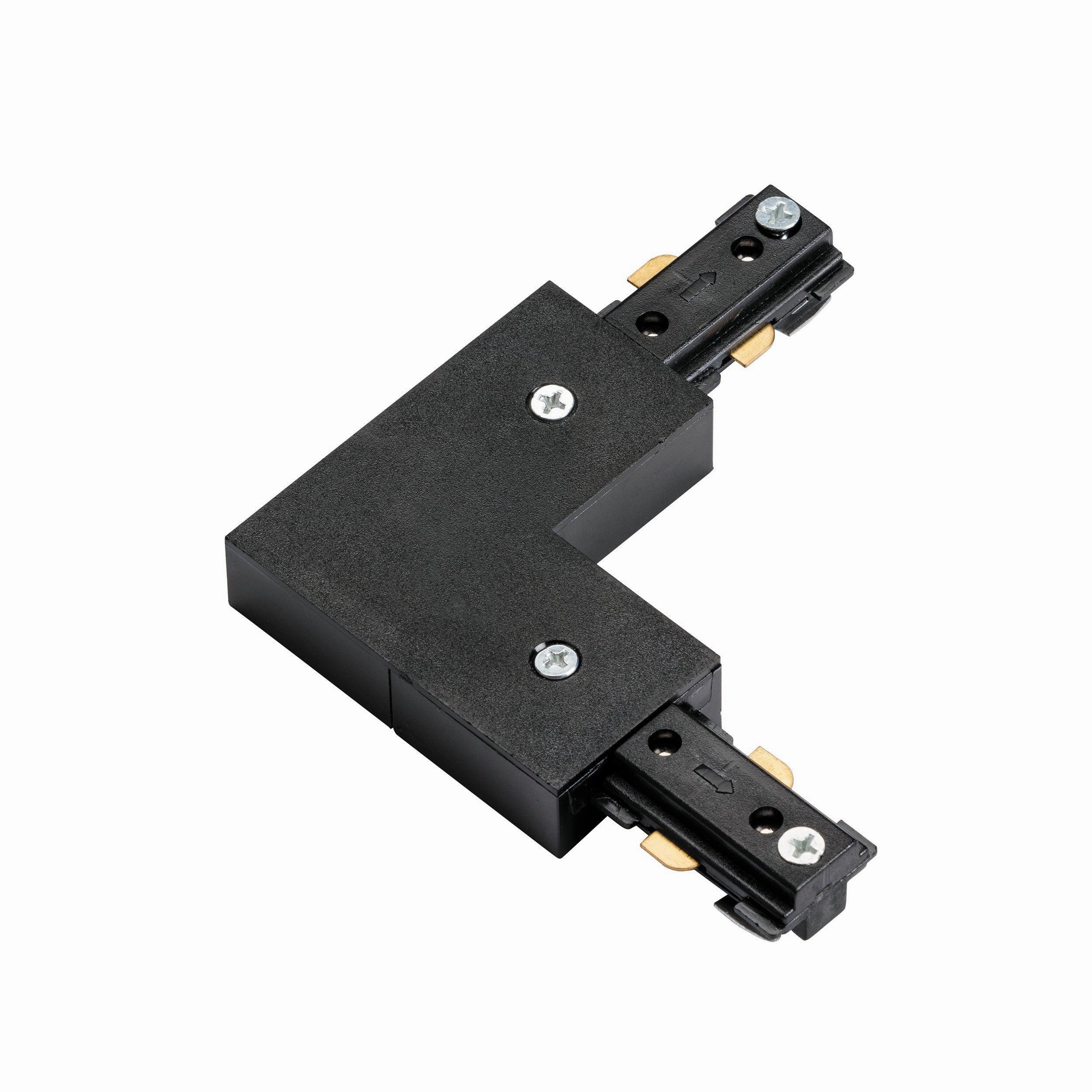 Black Track L Connector weatherproof garden light