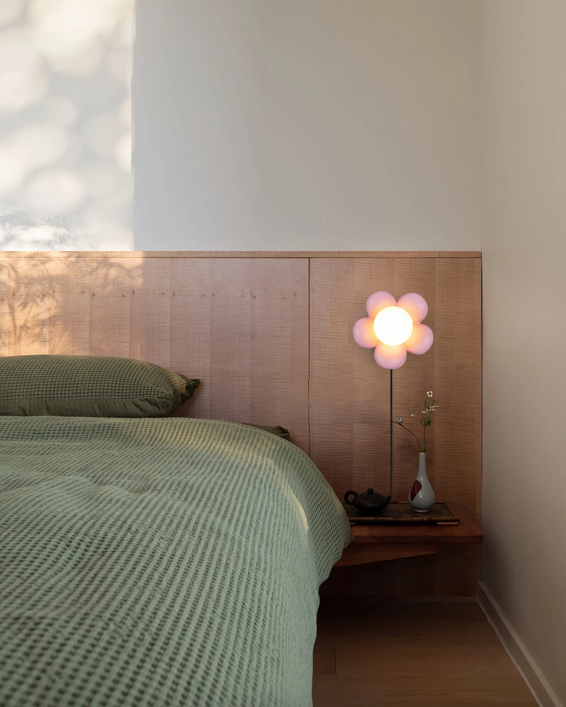 Bloom Flower Plug In Wall Lamp