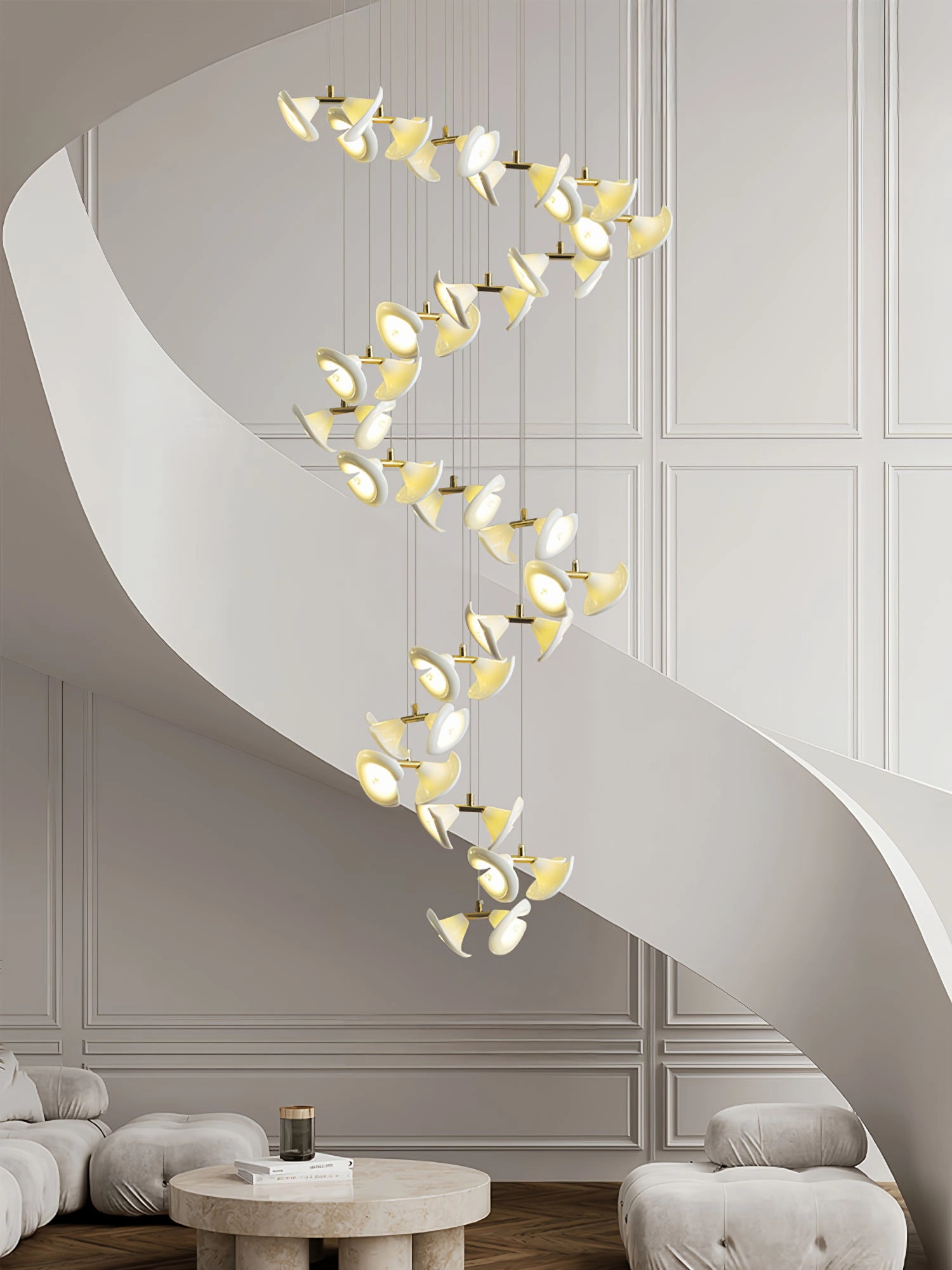 Blossom Double Horn Chandelier