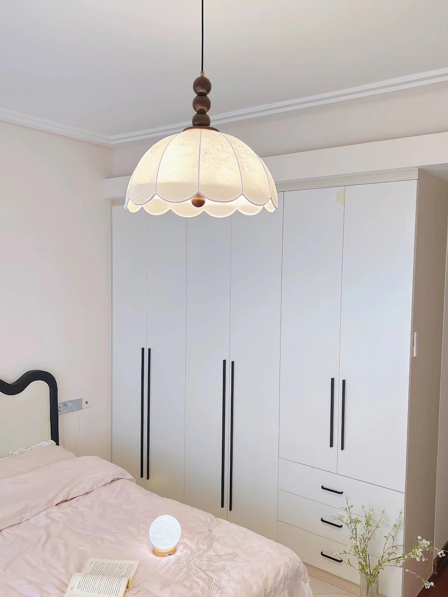 Blossom Fabric Swag Pendant Light