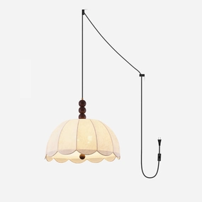 Blossom Fabric Swag Pendant Light surface mount ceiling lamp