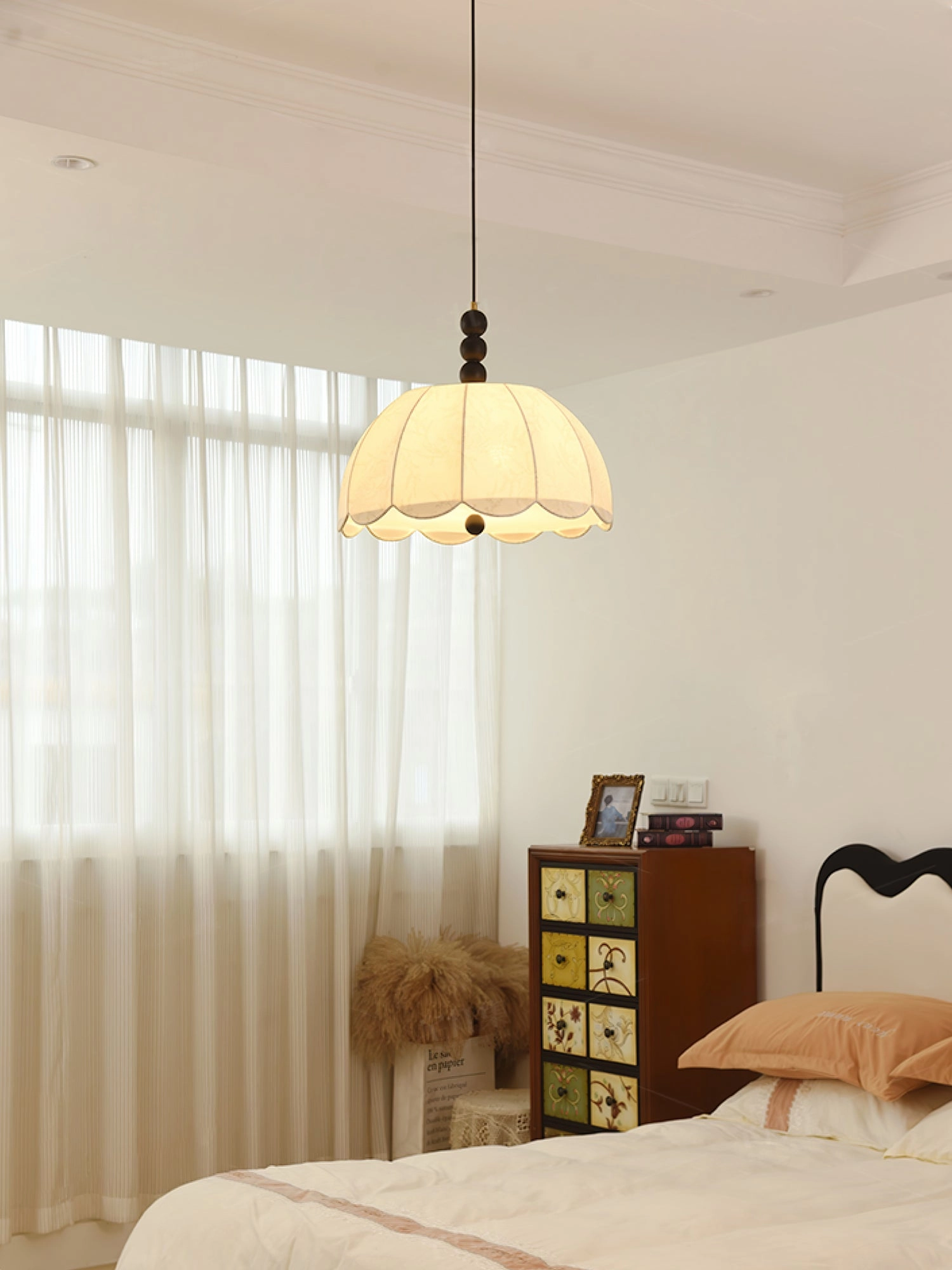 Blossom Fabric Swag Pendant Light