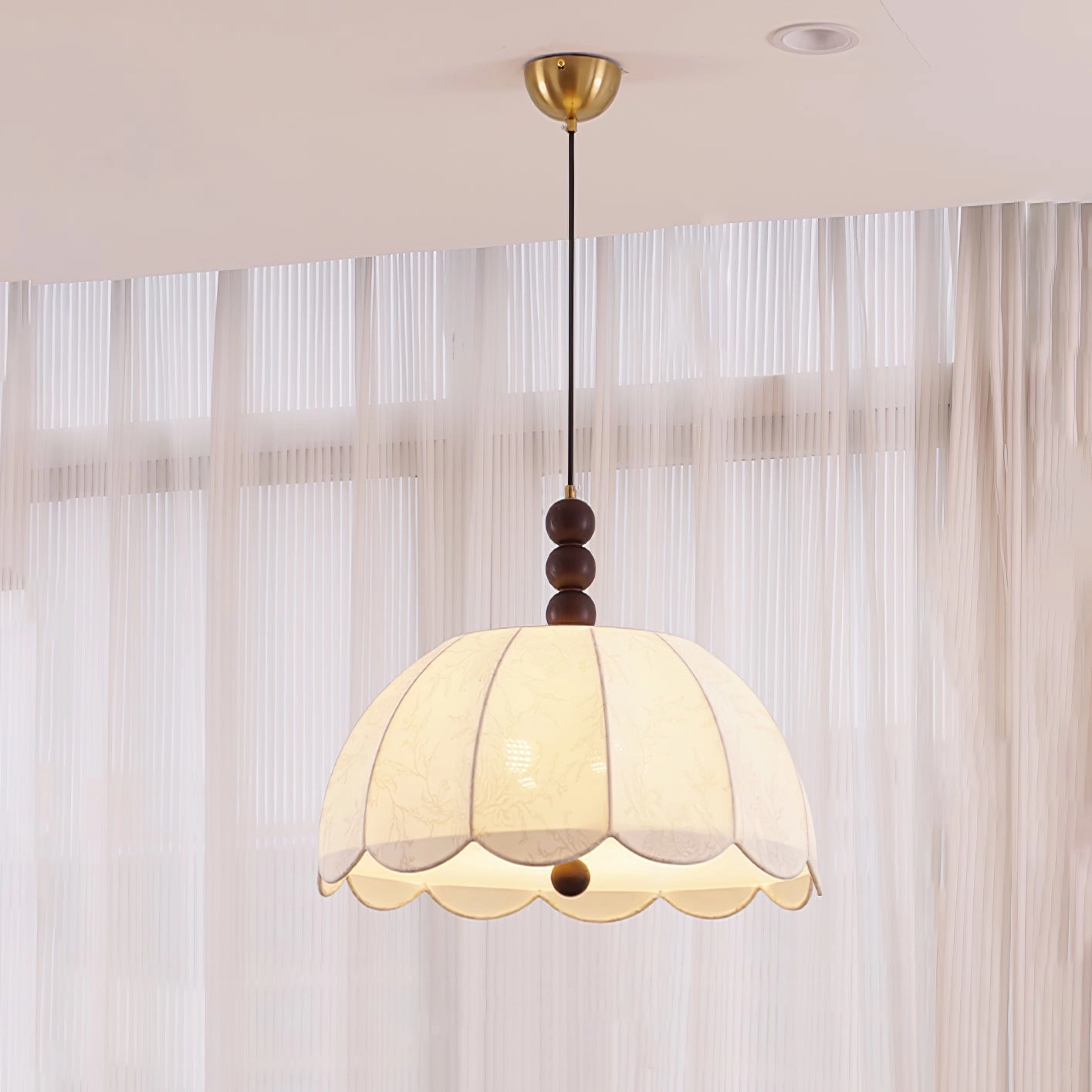 Blossom Fabric Swag Pendant Light
