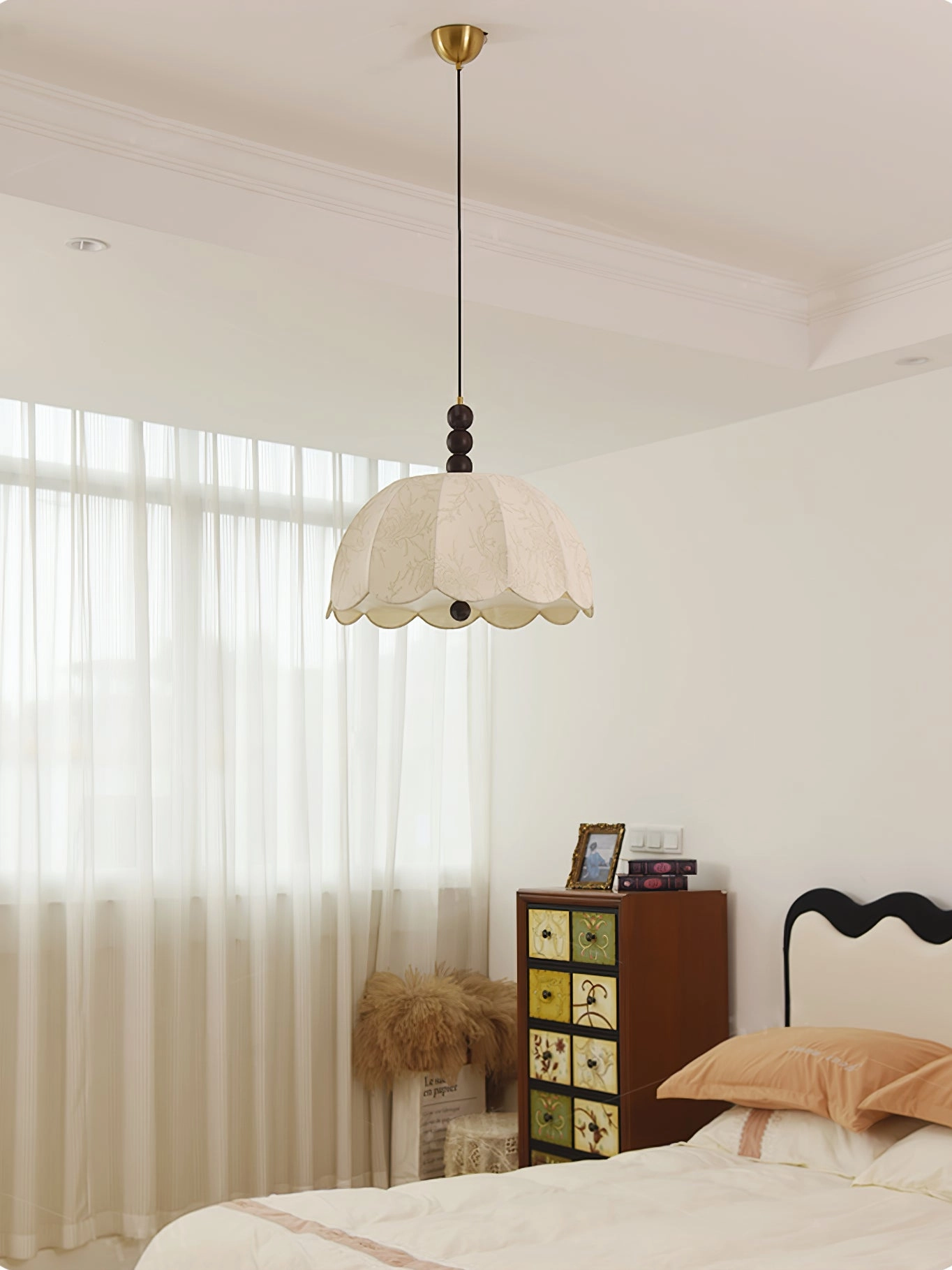 Blossom Fabric Swag Pendant Light